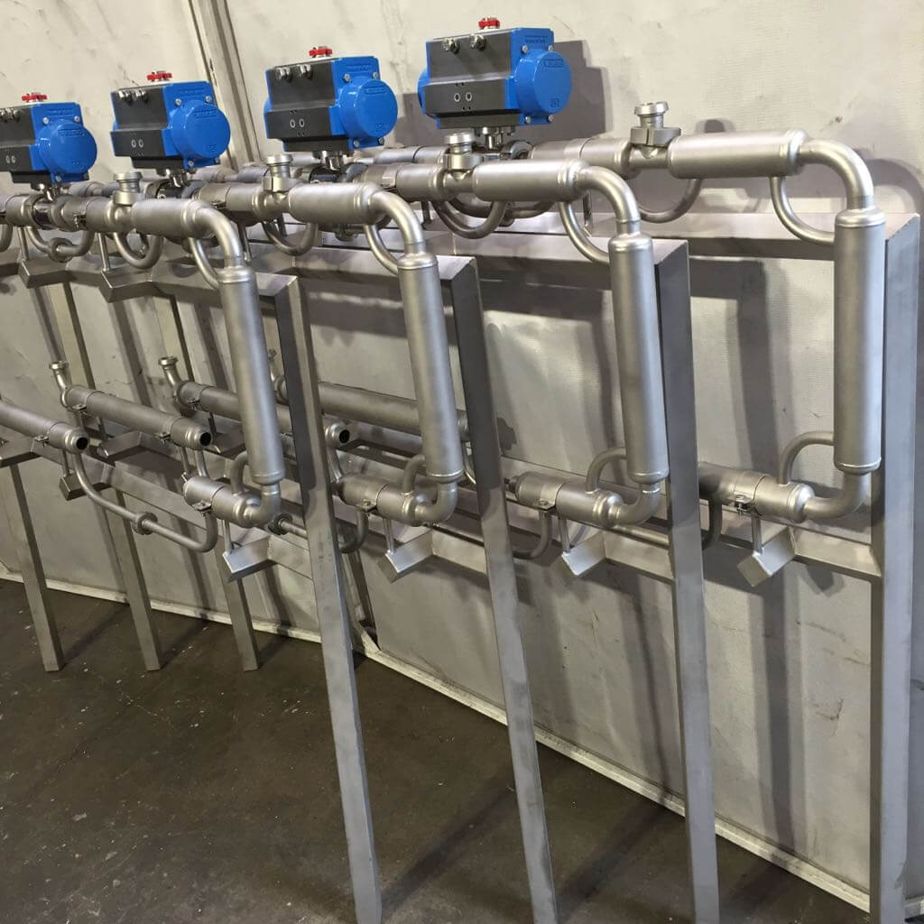 Трубопроводы с рубашкой обогрева